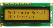 LCD Display, 2x16 characters, FSTN black, amber LED backlight