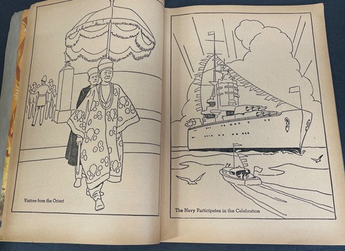UNUSED 1953 CORONATION PAPER DOLLS & COLORING BOOK SAALFIELD QUEEN ELIZABETH - Picture 12 of 13