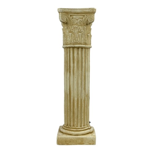 Corinthian Column Greek Roman Pillar Sculpture – Hard Plaster – 13.38 in - Picture 2 of 3