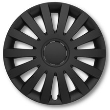 Radkappen 14 Zoll Wind schwarz matt Radzierblenden 4 Stück Made in EU