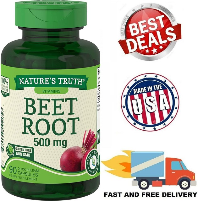 BEET ROOT 500 mg Vitamin Minerals Antioxidants Supper Food Supplement