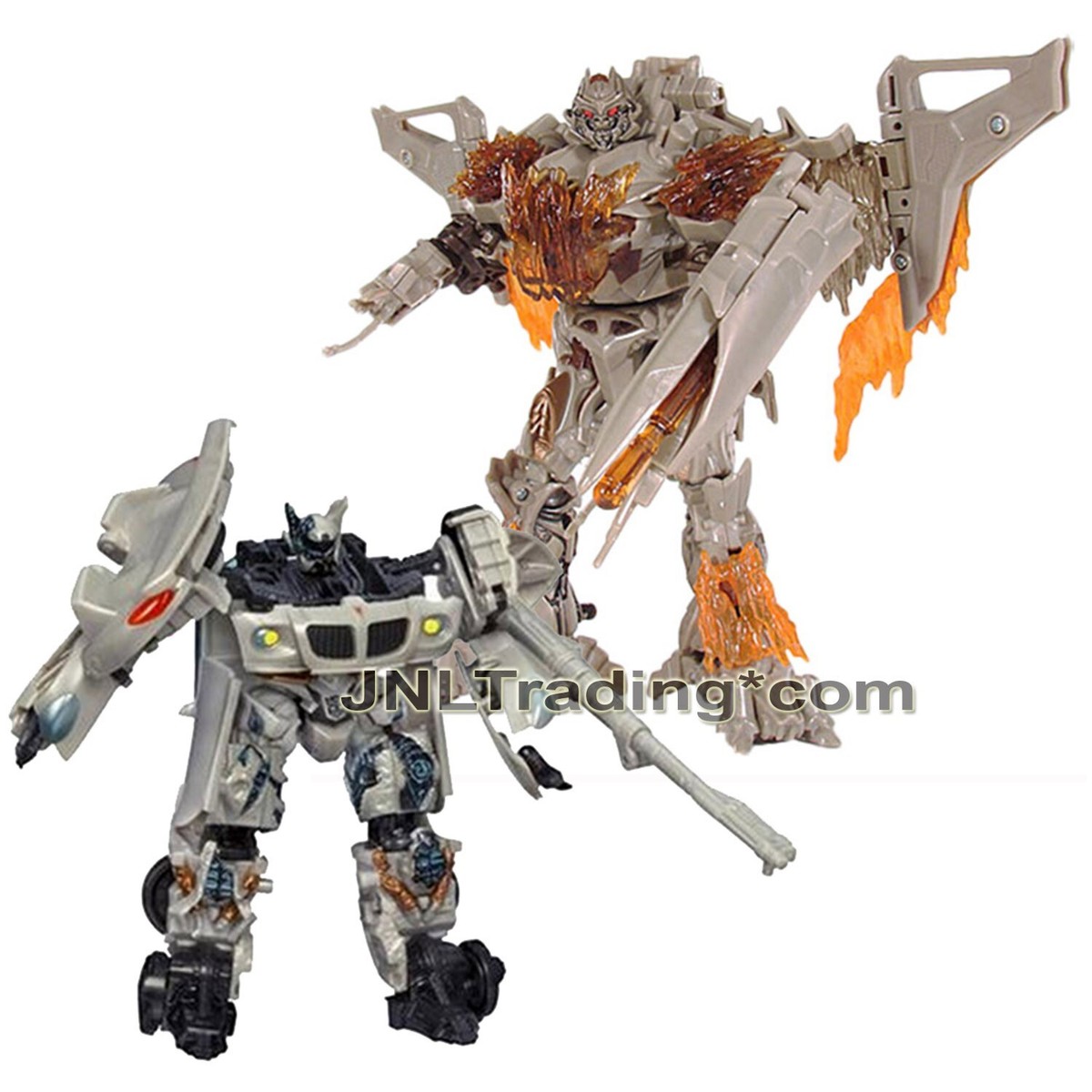 Year 2008 Transformers Movie SCREEN BATTLES Figure Set BATTLE OVER