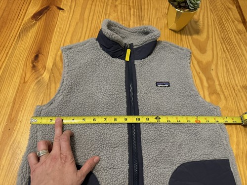 Patagonia Kids Retro-X Fleece Size XL 14 Gray Navy Blue STY65619 Polyester - Picture 5 of 8