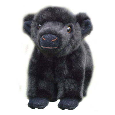 9 Zoll Logan das Highlandkalb Teddy Highlandkuh Stofftier HIGHLAND COWS Plüsch SCHWARZ