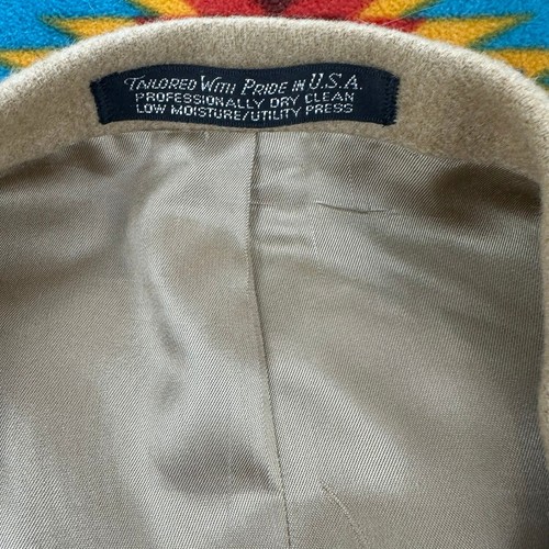 Christian Brooks Barclay's 100% Camel Hair Blazer Sport Coat Jacket Tan - Picture 2 of 8