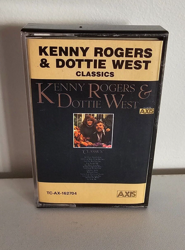 KENNY ROGERS and DOTTIE WEST - Classics - Vintage Cassette Tape - Free Postage - Foto 1 di 9