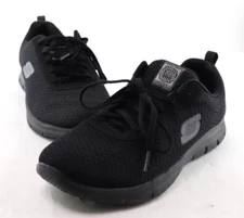 Skechers Womens Size 8.5 Ghenter Bronaugh 77210 Black Work Slip Resistant Shoes