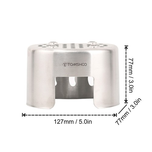 Canteen Cup Stand Edelstahl Holzofen für Camping Wandern R6R8 - Bild 8 von 8