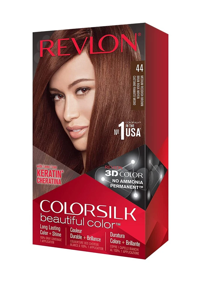 24-Nuevo Revlon Colorsilk Hermoso Color Color de Cabello Permanente con Gel 3D Technol Foto 2 de 4