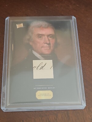 Thomas Jefferson handwritten word card handwriting hand writing relic written 