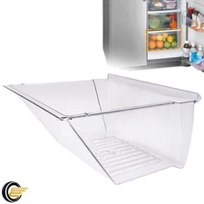 New Clear Compatible with Refrigerator Bottom 240351207 Refrigerator Door Drawer