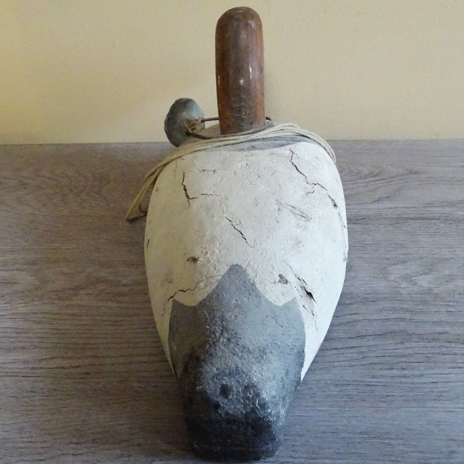 Vintage Large Canvas Back Duck Decoys Solid Body Possibly Cork on Wood +Anchor eBay