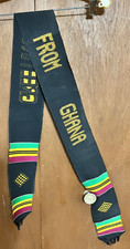 Kente Sash Hand Woven Designed "Greetings From Ghana"