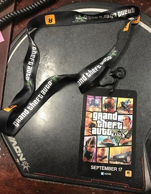 GTA 5 Grand Theft Auto V rare Promo Lanyard NEW 