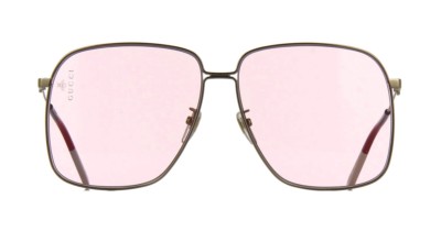 Gucci GG0394S 004 Women Sunglasses Gold Square Frame, Pink Lenses Gucci GG0394S 004 Gold Square Sunglasses - Walmart.com main image 3