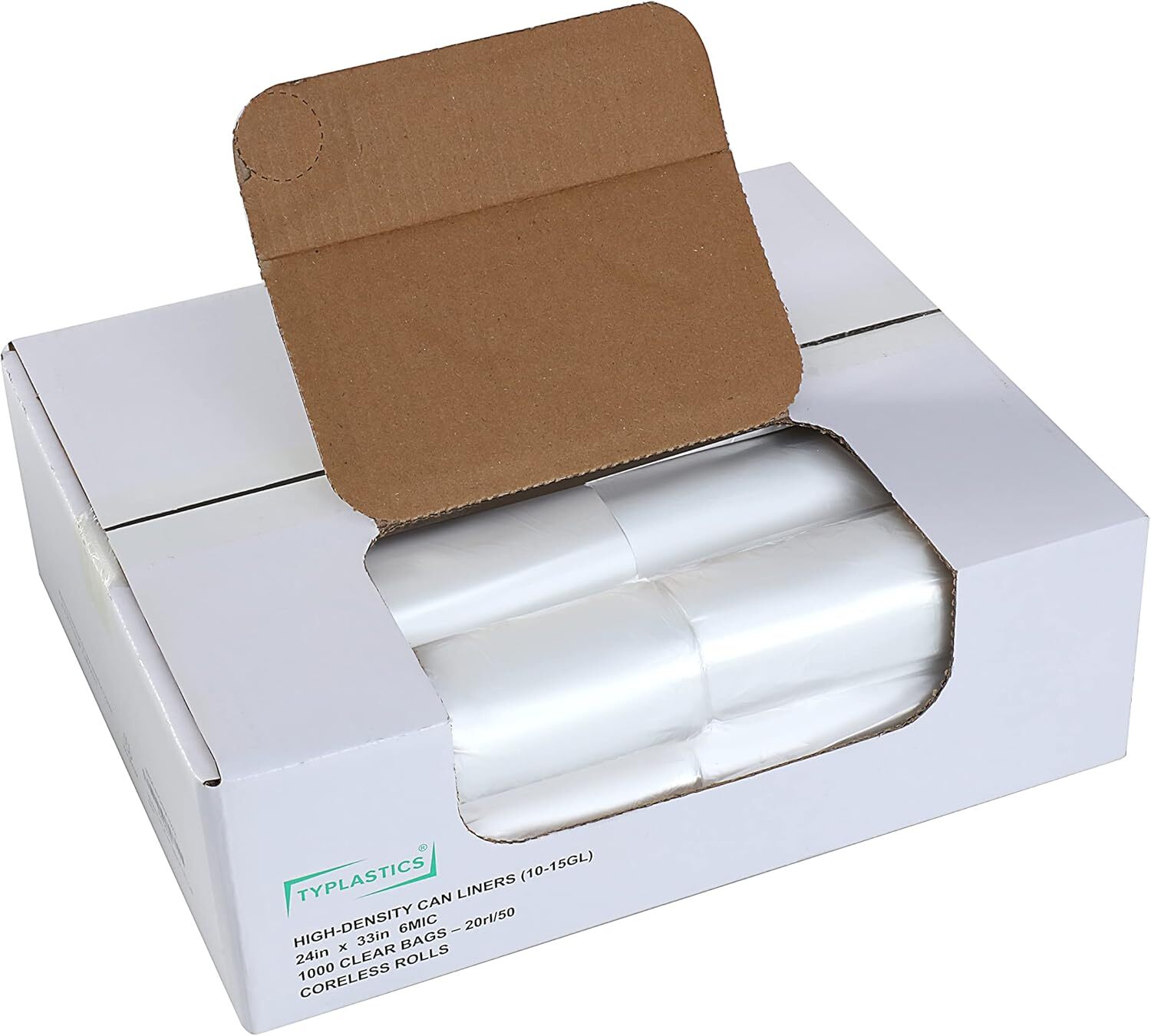 Wholesale 1000 Count High-Density Trash Can Liners for Garbage Disposal-image