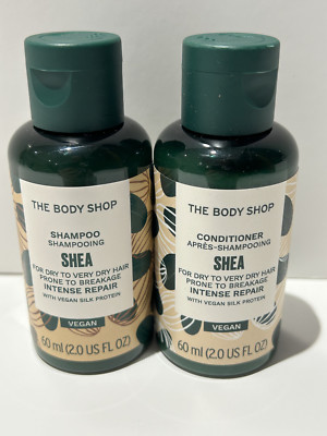 Body Shop Shea Shampoo Conditioner 60ml Reiseset Pflegende Haarpflege