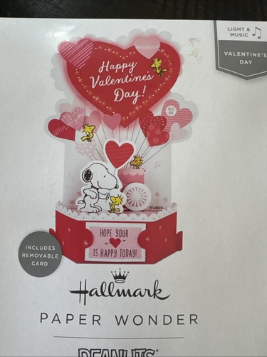 Peanuts-Hallmark Paper Wonder TARJETA POP-UP DÍA DE SAN VALENTÍN - Imagen 2 de 3