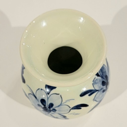 Vintage Delft Blue & White Flower Bud Vase Hand Painted Blauw Floral ...