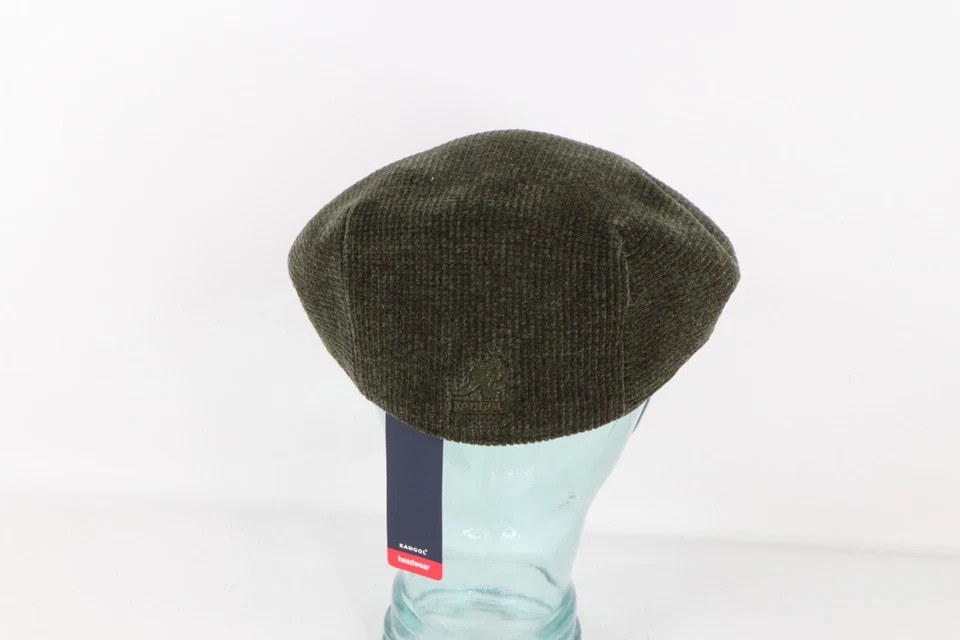Nuevo de Colección Años 90 Streetwear Kangol Deletrear Pana Newsboy Cabbie Sombrero Gorra Verde S Foto 4 de 4