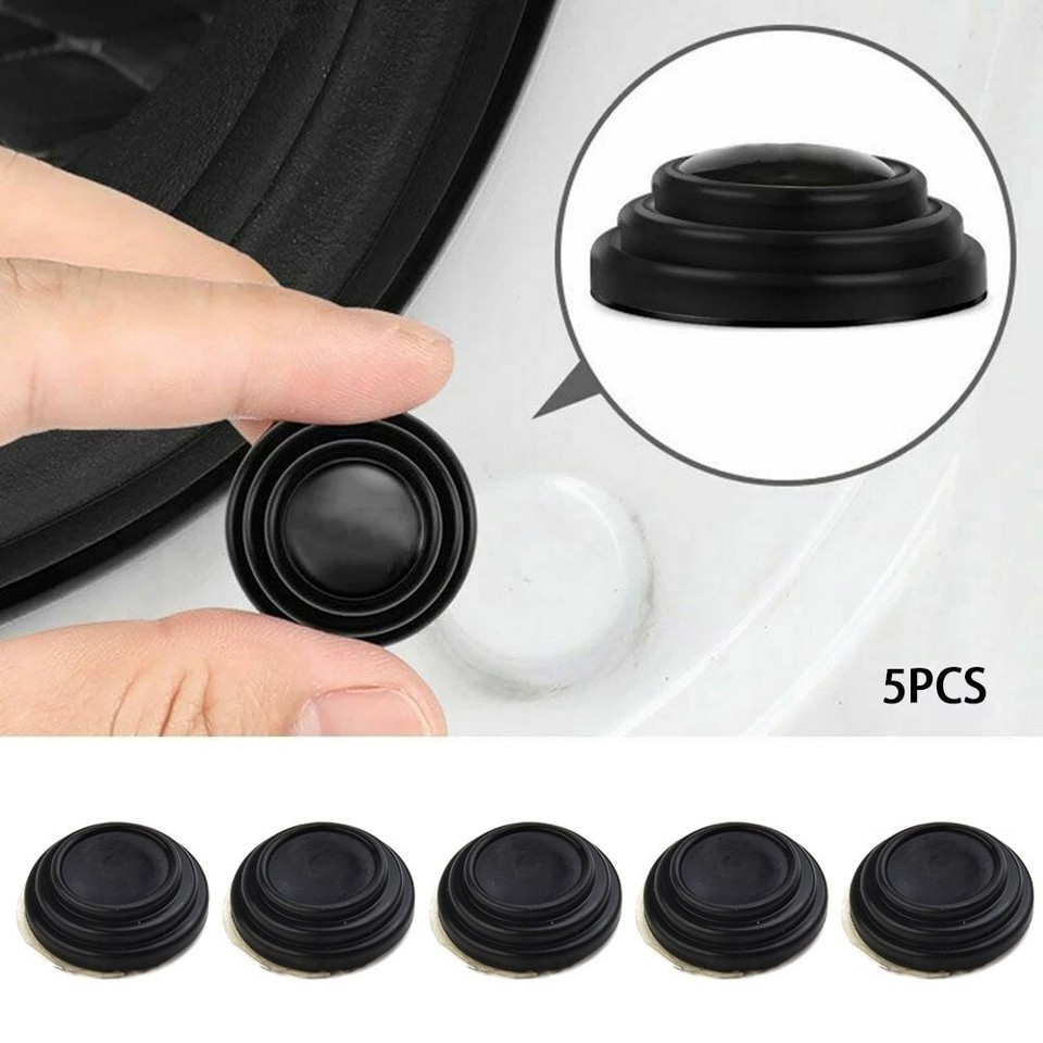 5 Pcs New Car Door Shock Absorber Sticker Silicone Gasket Soundproof