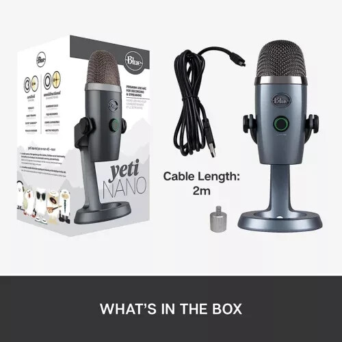 Logitech for Creators Blue Yeti Nano Premium USB Microphone for PC, Mac,... - Picture 3 of 5