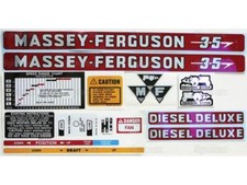 Massey Ferguson 35 Diesel Deluxe (Separate) Decal Set