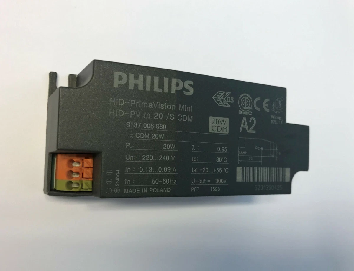 Philips Ballast PrimaVision Mini CDM HID PVm 20w 20w s HPF 9137