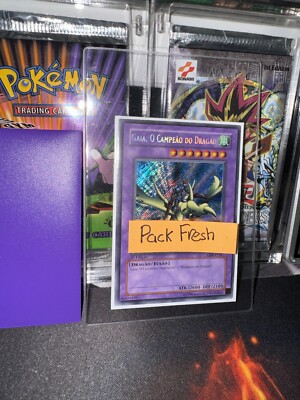 YUGIOH GAIA THE DRAGON CHAMPION LDB-P125 1ST SECRET PORTUGESE Lob-125  NM Mint