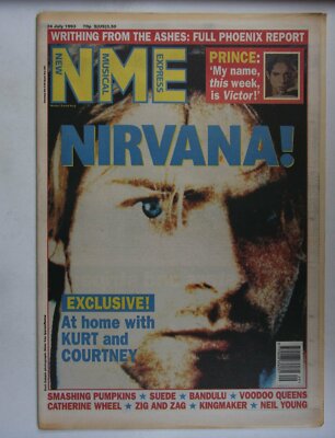 UK NME Magazine 24. July 1993 Nirvana At Home With Kurt And Courtney