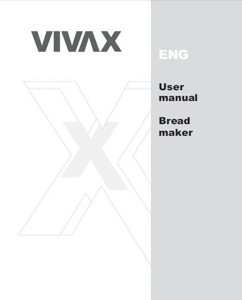 Vivax Bread Machine Manual BM1125, BM500