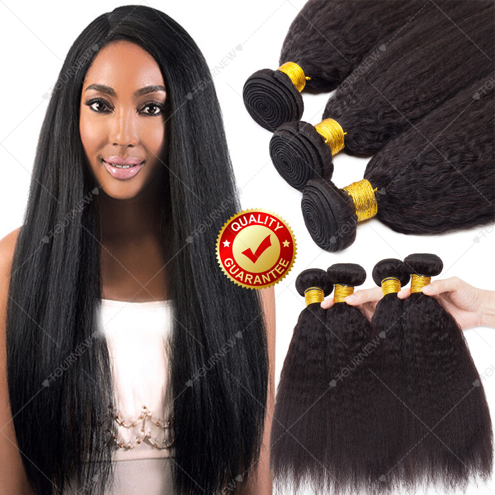3BUNDLES 300G THICK Afro YAKI Straight Brazilian Virgin  display picture 1