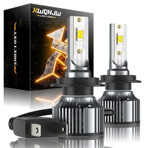 XWQHJW H7 LED Headlight Bulb 14000LM Super Bright Kit High Low Beam White 2Pcs