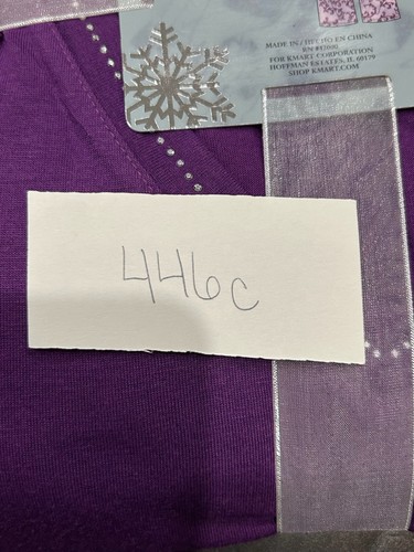 Jaclyn Smith NWT Knit Top Baby Fleece Pants Pajama Set Purple Lavender Sz Large - Picture 8 of 8