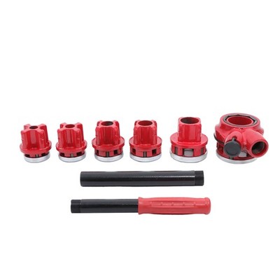 LABLT Ratchet Pipe Threader Kit with 6 Dies, 1/4'' to 1-1/4'' NPT Threading Tool