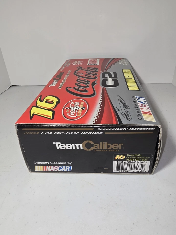 Greg Biffle #16 Coca Cola C3 National Guard 2004 Ford Taurus. 1/24 sc. Diecast - Image 4 of 4
