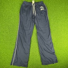 Vintage 90s Old Navy Snowboard Team 63 Navy Track Windbreaker Pants Sz 12