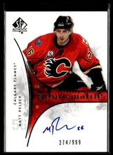 2009-10 SP Authentic Future Watch Auto Matt Pelech Rookie Auto 274/999 Calgary