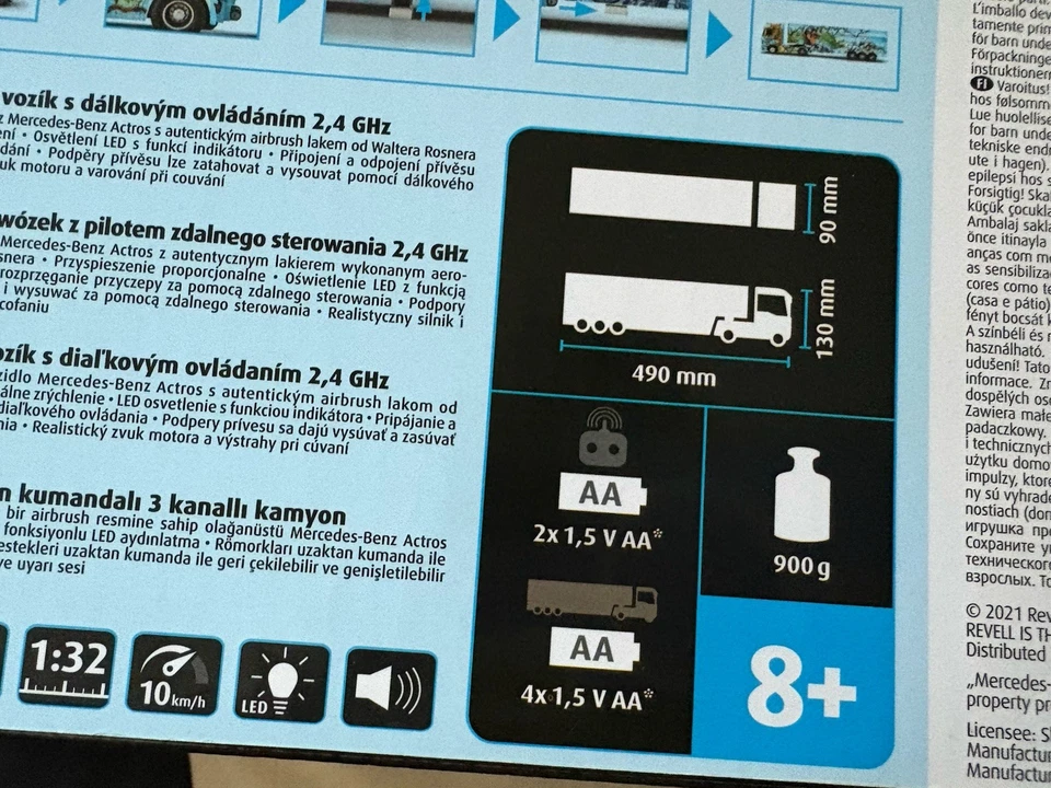 Revell 24534 Control ,RC Show Truck Mercedes Benz Actros „Dino Express“ 2,4 GHz - Bild 4 von 4