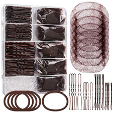 Dance Hair Accessories Kit, Ballet Dance Stuff, Hair Nets for Buns, Bobby Pins B
