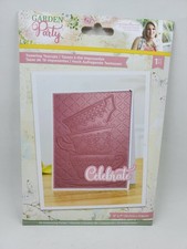 CS3 Crafters Companion 3D Embossing Folder Towering Teacups Garden Party New