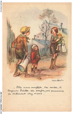ARRP10-0705-ILLUSTRATEUR - POULBOT - Elle nous embete - ta mere - a toujours - Photo 1/2