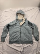 Carhartt Hoodie Youth XL 16-18 Blue Fleece Lined Full Zip Sherpa Sweatshirt