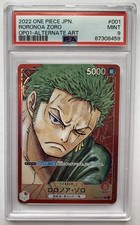 PSA 9 Japanese Zoro Romance Dawn Parallel Holographic One Piece Card