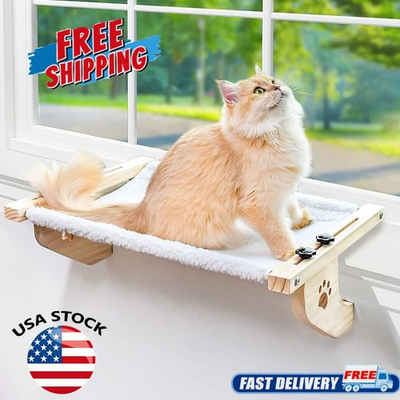 #ad Cat Window Perch Cat Window Hammock Seat Adjustable Large Cat Bed for Windowsill $18.99
