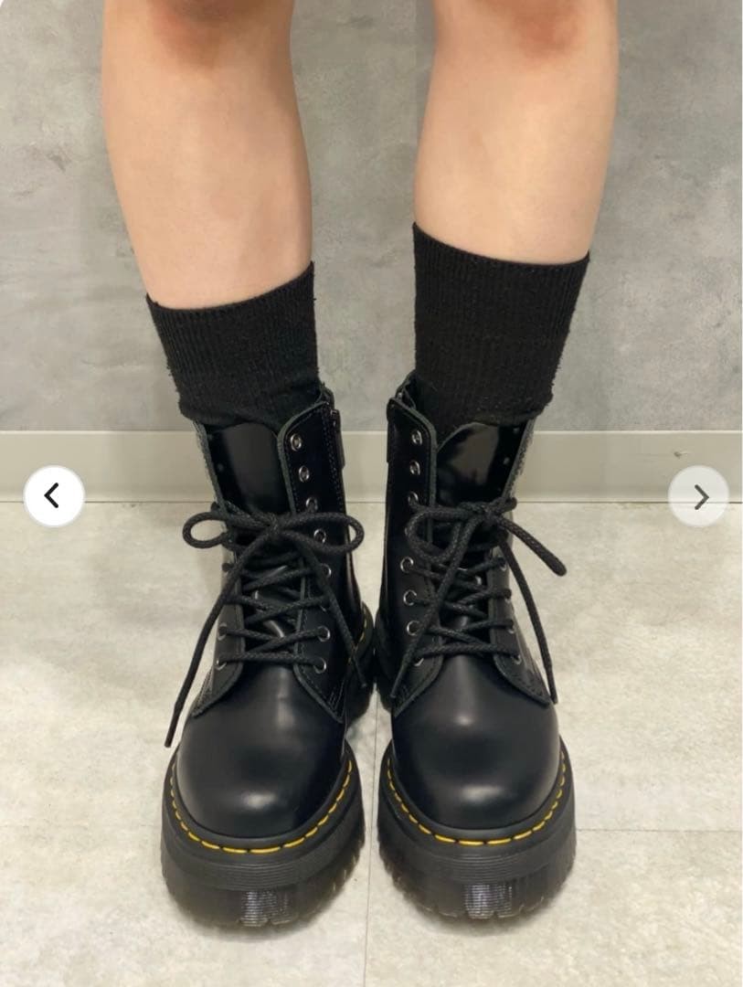 Dr. Martens 1460 ZIP BEX 8-Hole Leather Boots Gray Women's Size 22cm image 10