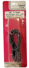 NOS 5 wire  Ground CB/ Ham REPLACEMENT 6 FOOT Extended MICROPHONE CURLY Cord