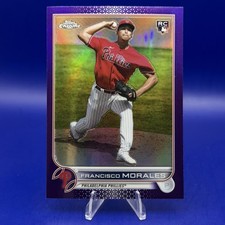 2022 Topps Chrome Update Francisco Morales Purple Refractor Rookie RC Phillies