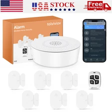 8pc Smart WiFi Door Window Sensors Wireless Smart Magnetic Sensors Window Alarms