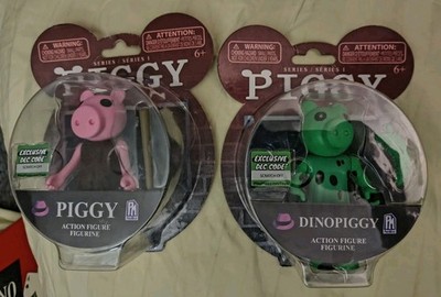 1 Piggy & 1 Dinopiggy Minifigure Figurine, Series 1 Phat Mojo, New, Come As Pair